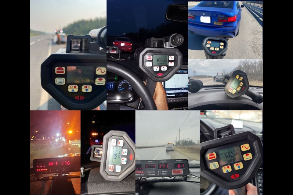 Speed radar guncompilation picture provided by OPP