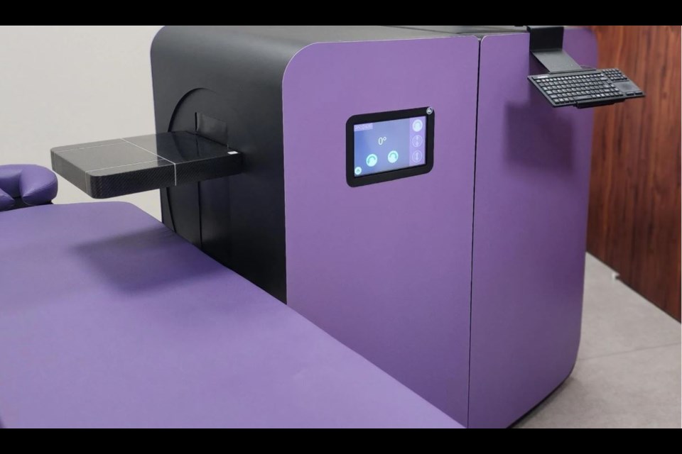 A Radialis PET Imager has been installed at the University of Pittsburgh Medical Center. The device will be used in clinical trials starting this month (courtesy Alla Reznik)