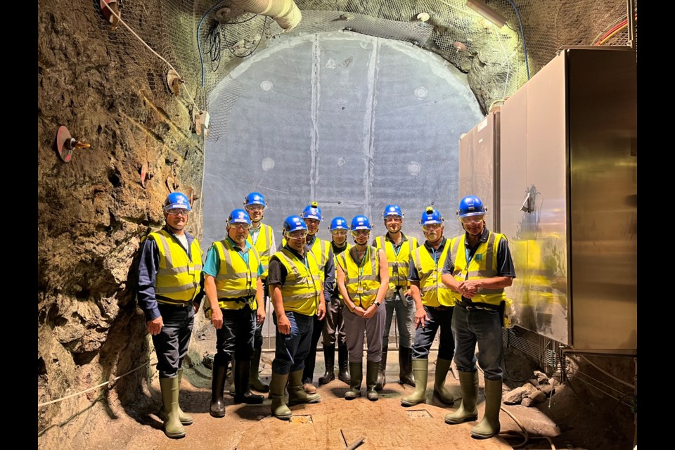 Delegation from South Bruce touring nuclear waste facility in Finland. 
