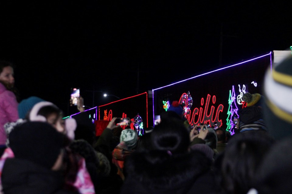 The CPKC Train Depot was full to the brim with residents. hoping to see the Holiday Train
