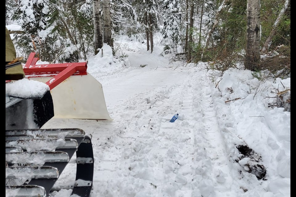 Thunder Bay Adventure Trails' groomers have been challenged this season by creeks and swamps that have not frozen, deep snow and trees fallen onto trails
