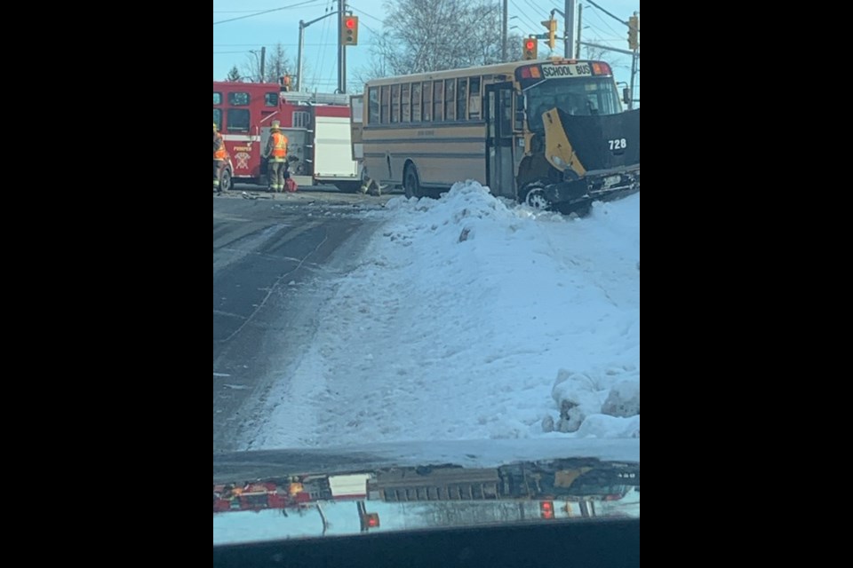 The collision happened at Van Norman Street and High Street North last Friday. (Submitted by Roberto Mancuso)