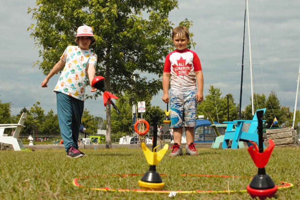 The event featured free games and activities throughout Marina Park.