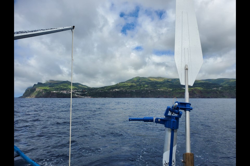 Dan Turk posted a photo Wednesday morning showing his departure from Flores Island in the Azores (Facebook/Dan Turk)