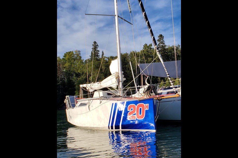 Dan Turk hand-built Little Bea in his Thunder Bay garage, and will sail it from Halifax to Portugal (Submitted photo)