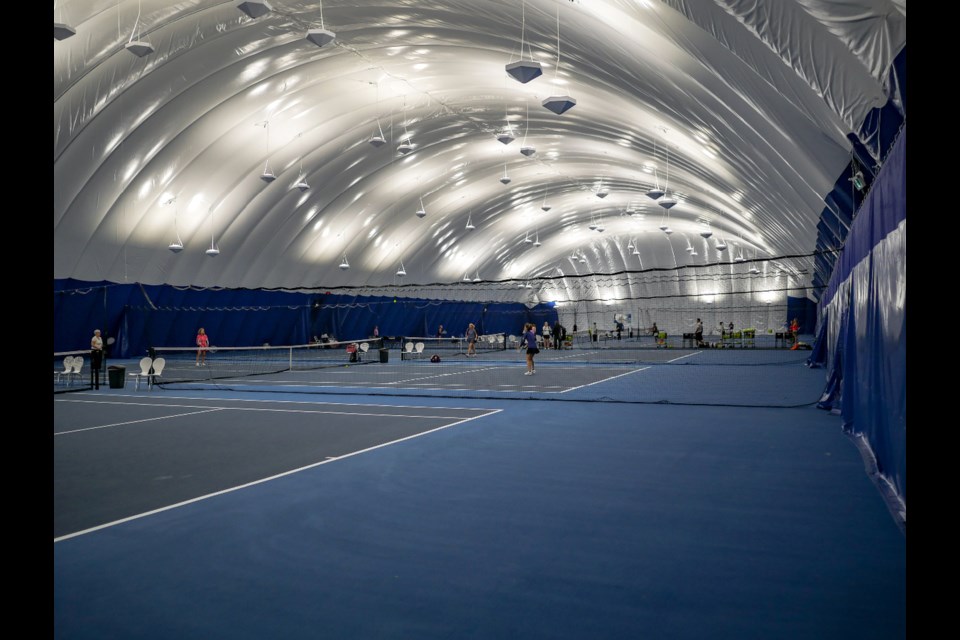 A new indoor tennis bubble will look similar to this, the Thunder Bay Community Tennis Centre says. (Thunder Bay Community Tennis Centre)