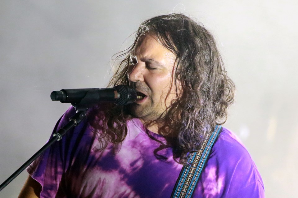 The War on Drugs Adam Granduciel performs on Monday, July 10, 2023 at the Thunder Bay Community Auditorium. (Leith Dunick, tbnewswatch.com)