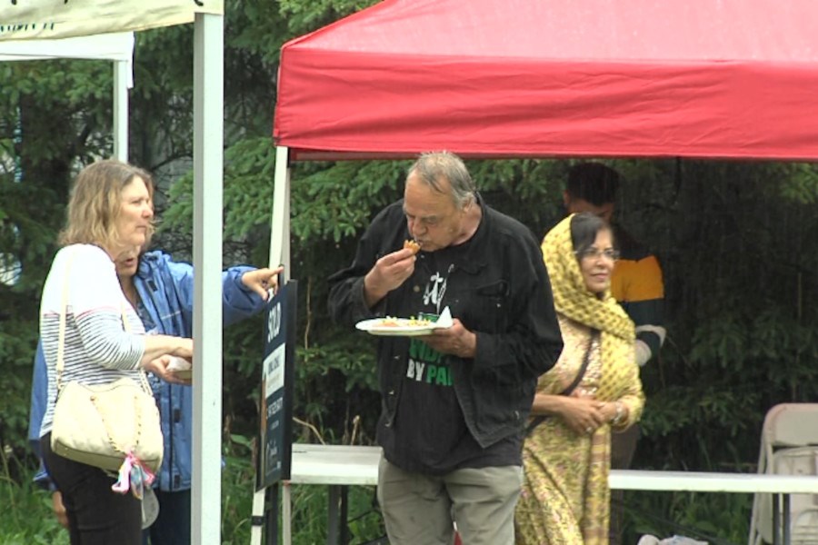Despite the threats of rain, over 30 booths came out to share their cultures