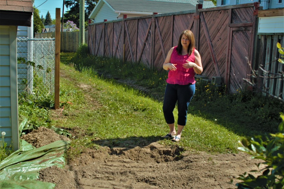 Julie Colquhoun called the experience of having close to 100 sticks of decades-old dynamite unearthed in her backyard "surreal." (Ian Kaufman, TBnewswatch)