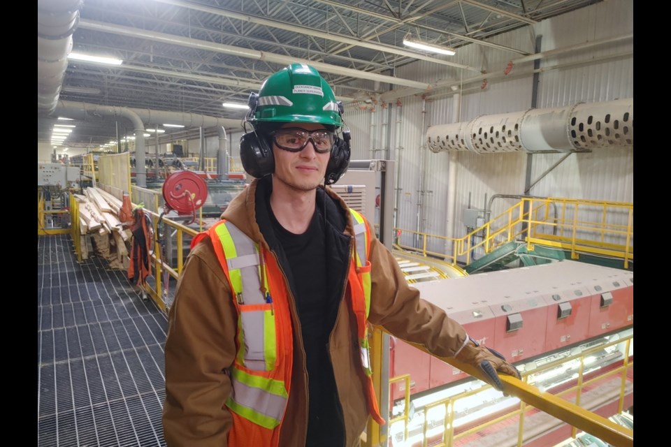 Oleksandr (Alex) Bakal is a planer supervisor at the Resolute Forest Products sawmill near Atikokan (Leigh Nunan, TBT News)