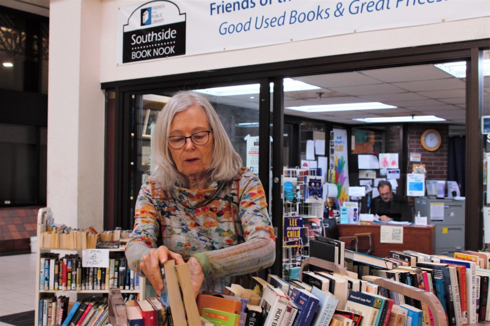 Fran Duke, president of the Friends of the Thunder Bay Public Library, says the group is sad to leave Victoriaville. (Ian Kaufman, TBnewswatch)