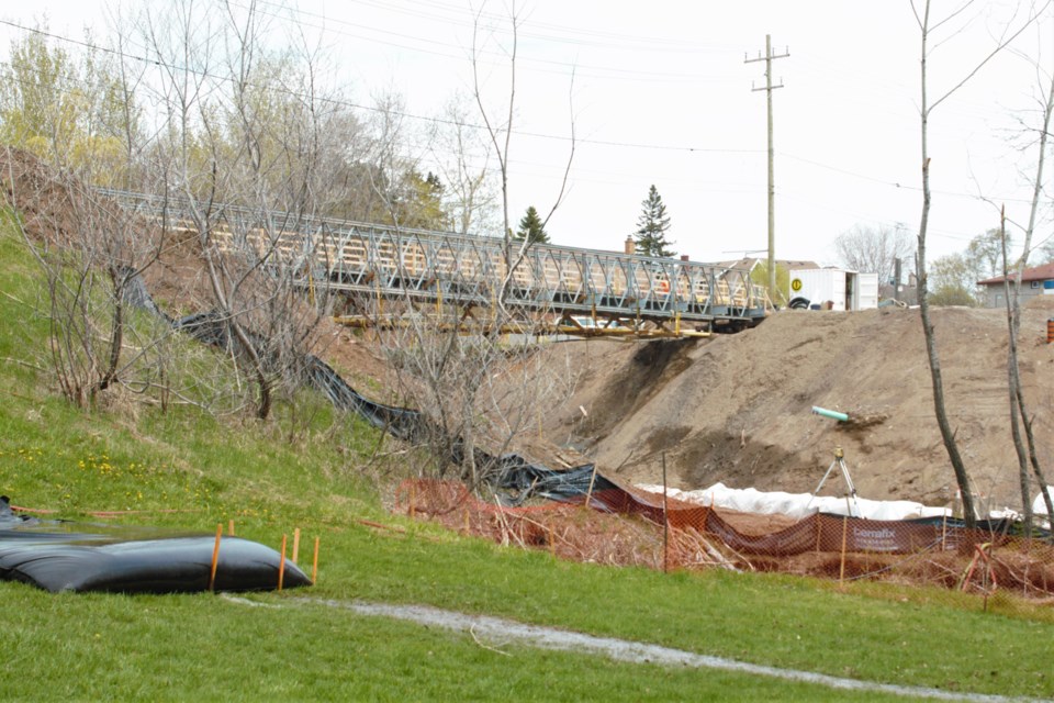A sewage backup impacted several homes near a worksite where a collapsed culvert on River Street is being replaced.. (Ian Kaufman, TBnewswatch)