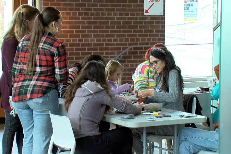 Eco Art day offered a variety of artist-led eco-art activities for all ages