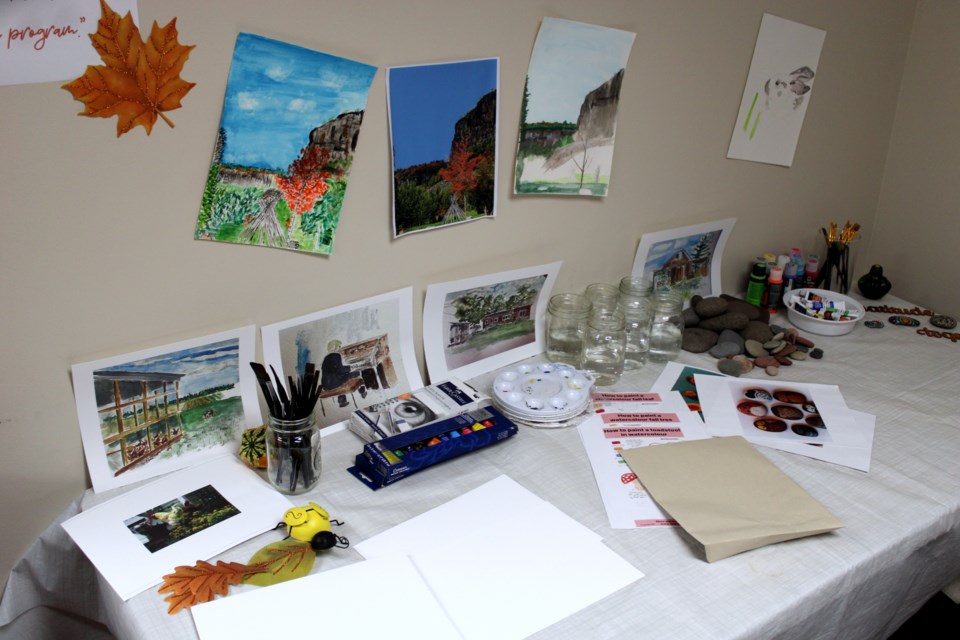 Painting programs are among the activities offered in the Oasis program at Bay View Towers.
