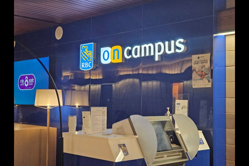 An RBC location at the Thunder Bay Lakehead University campus