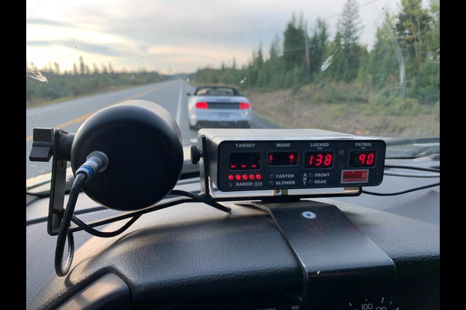 OPP stopped a driver four times within 12 hours for speeding on Highway 17 (OPP/Facebook)