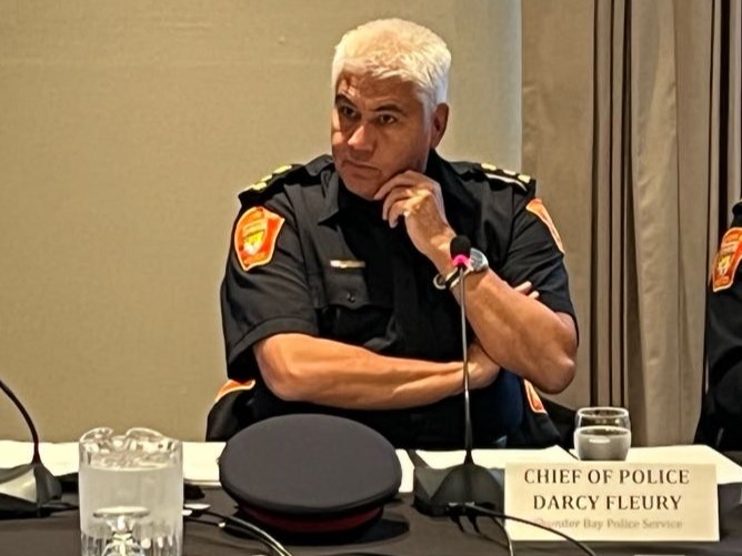 Image of Thunder Bay Police Services (TPBS) Chief Darcy Fleury 