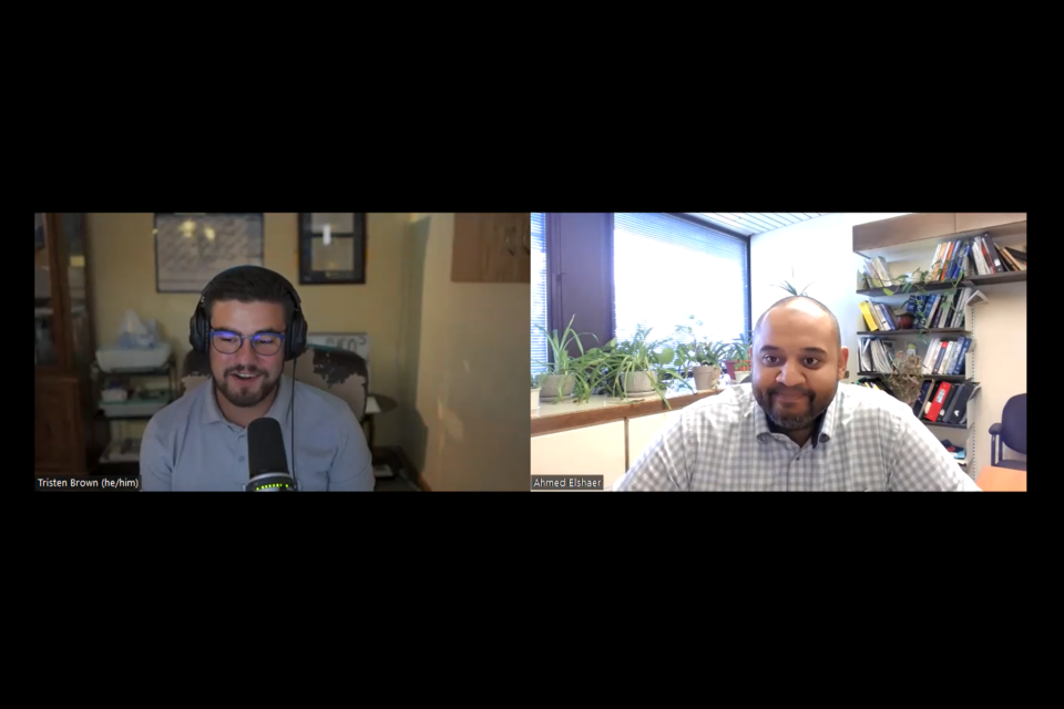 (Left) PhD candidate Tristen Brown
(Right) Assoc. Professor Ahmed Elshaer for LU's Engineering Faculty