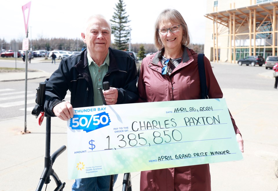 Thunder Bay couple plans to celebrate 50/50 lottery win