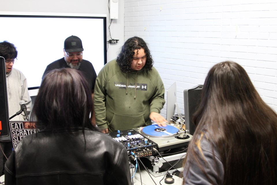 Students at DFC attended a workshop with DJ Shub, who will also perform at the fall concert festival. 