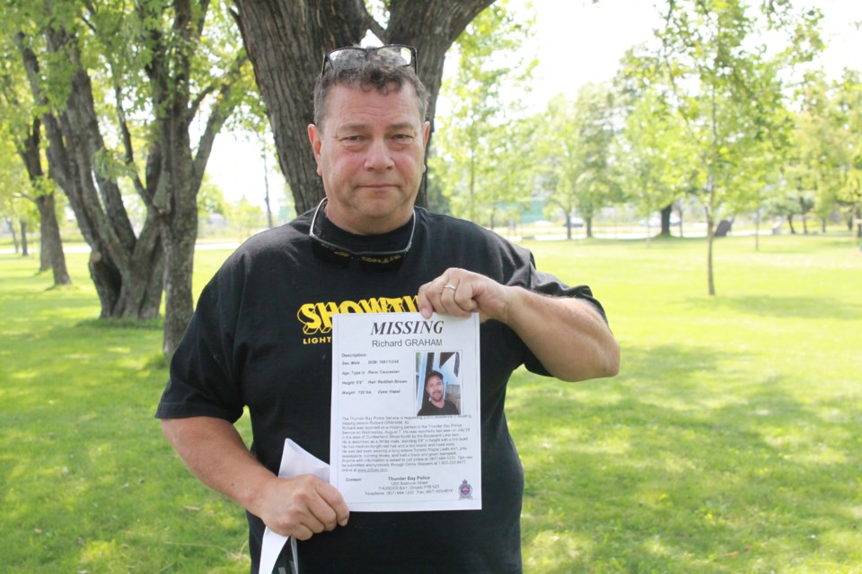 Dwayne Poster continues to look for his son.