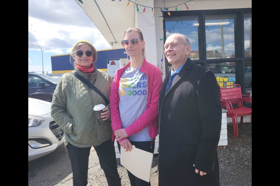 From left, Ellen Chambers, Anna Torontow, and Mark Thibert of Diversity Thunder Bay.