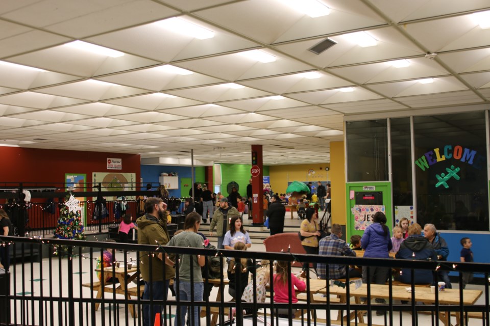 Kids enjoy the free indoor activities at the 12th Annual Family Fest on Dec. 30.
