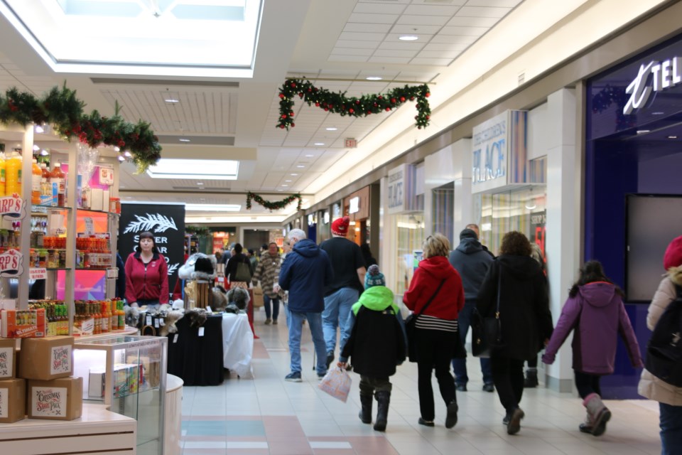 Thousands of Thunder Bay residents finish their last-minute holiday shopping at the  Intercity Shopping Centre on Dec. 21.