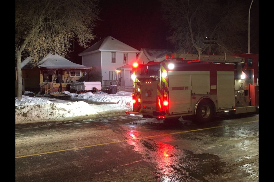 The aftermath of a fire on Vickers Street North on Dec. 10, 2024.
