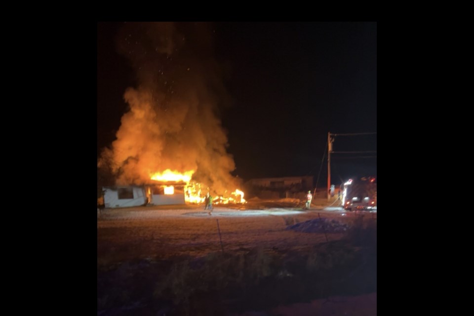 Two passersby came to the aid of a man who was asleep when fire broke out in his home in Oliver Paipoonge (submitted photo)
