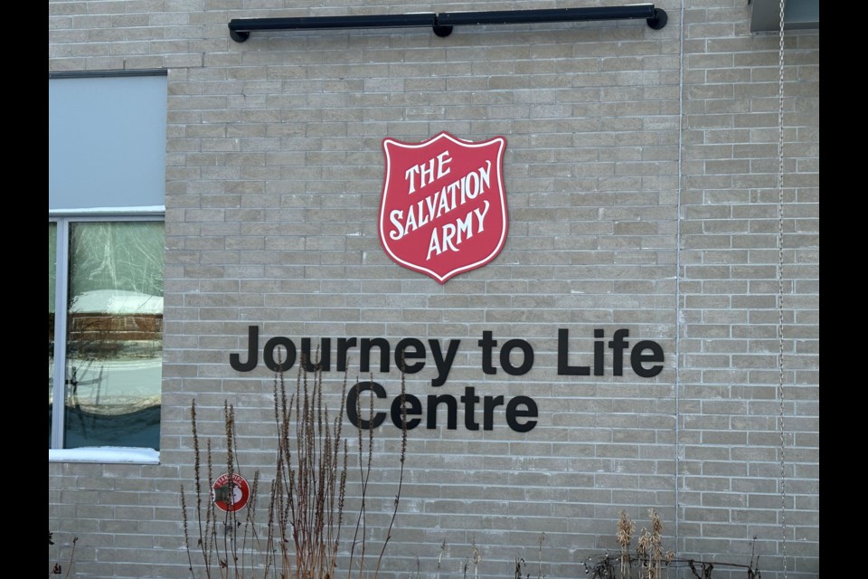 Exterior photo of the Salvation Army’s Journey to Life Centre on Cumberland Street North on Thursday, January 11, 2024
