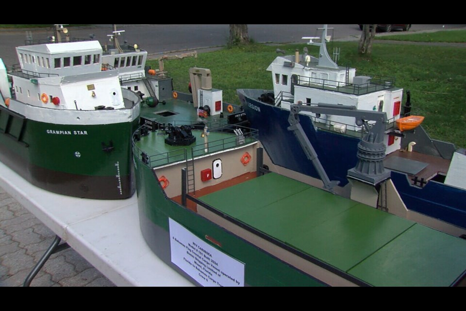 A local retired seafarer had a display for International Day of the Seafarer 
