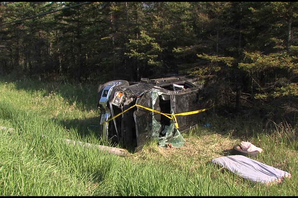 The driver and passenger were transported to hospital by EMS to be treated for serious but not life-threatening injuries.