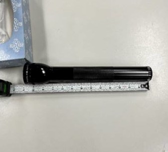 The SIU report released on June 11, 2024 said this flashlight inadvertently struck a man's head while he was fleeing from police.