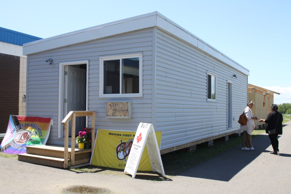 Tiny home recently completed by youth