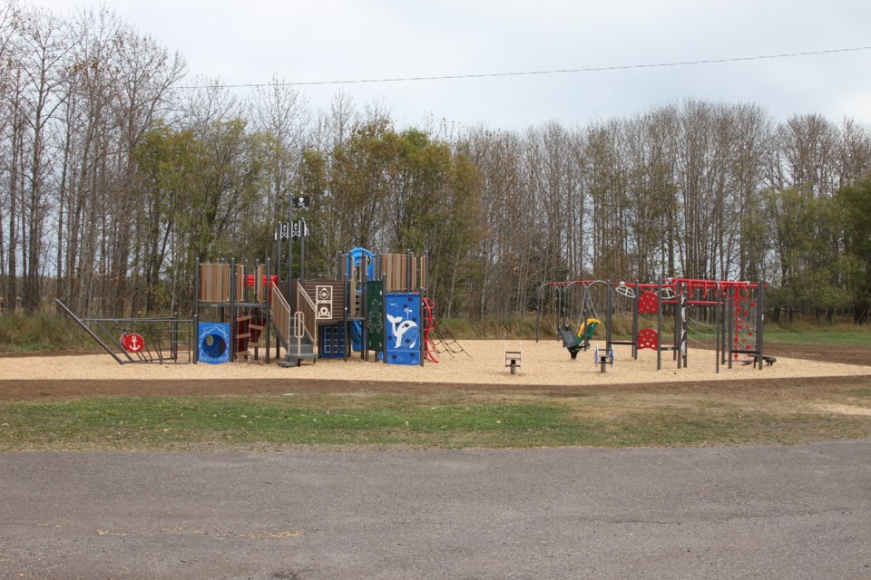 A new playground located neat the McKellar boat launch also has access to the Waterfront Trail.