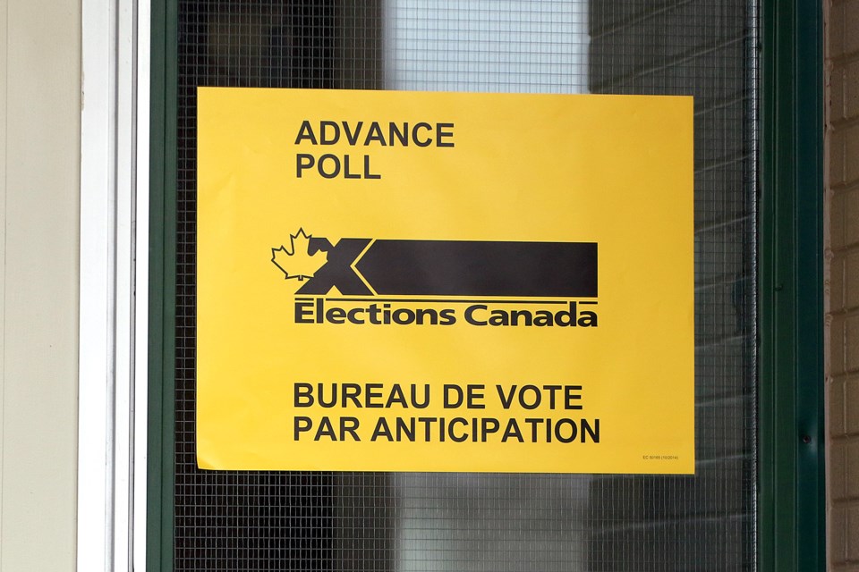 Advance polls opened on Friday, April 18, 2025 in Thunder Bay for the federal election. (Leith Dunick, tbnewswatch.com)