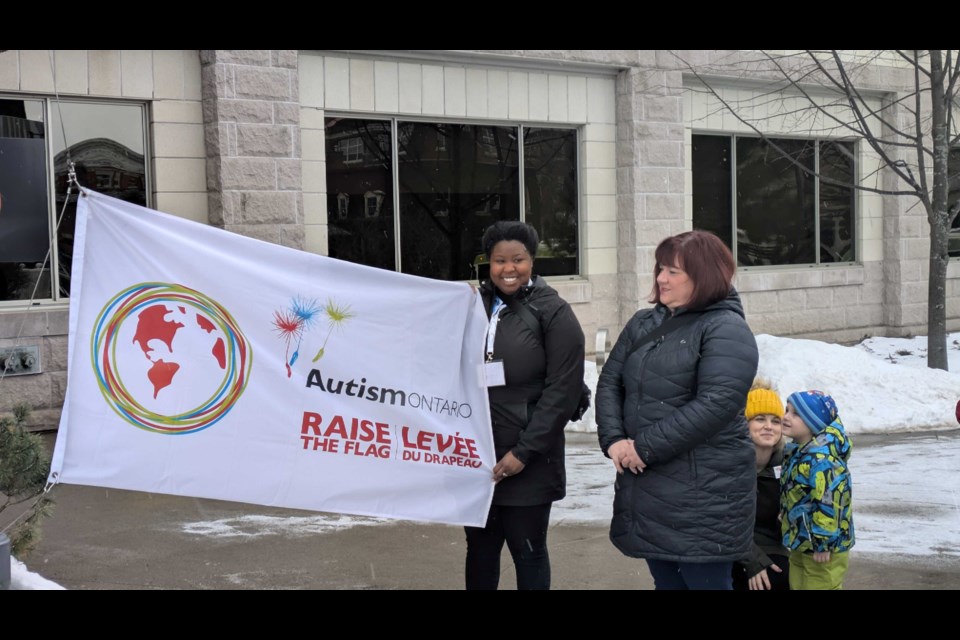 From left, Kadesha Graham, events and outreach specialist for Autism Ontario, and Kristin Oliver, acting mayor.