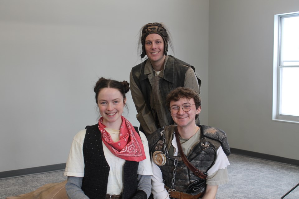 From left: Emma Vickers, Ryan Horton (back) and Jack Kotanen