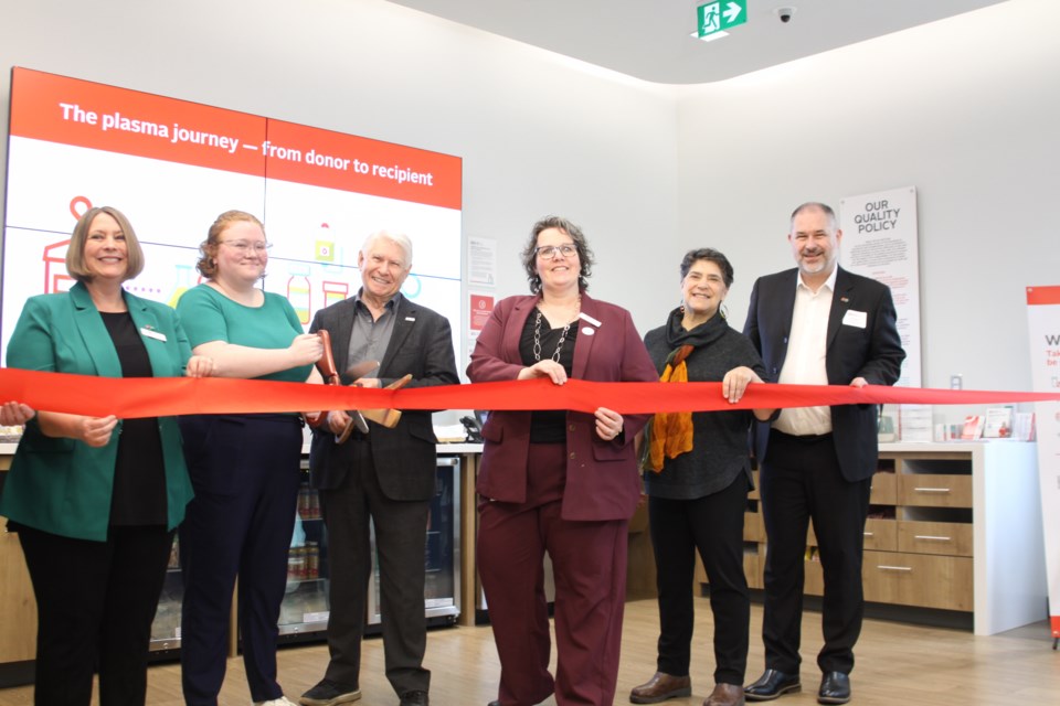Thunder Bay's plasma centre celebrated its grand opening on April 23. 