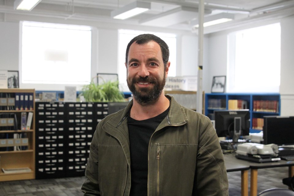 Thunder Bay Public Library CEO Richard Togman at the Brodie Street location during renovations on August 15, 2025.