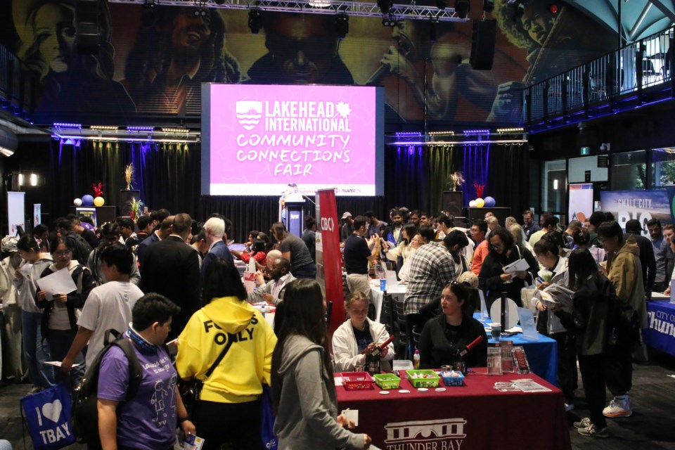 Lakehead University hosts a Community Connections Fair at the Outpost on Aug. 28 to welcome all of its international students to the Thunder Bay community.