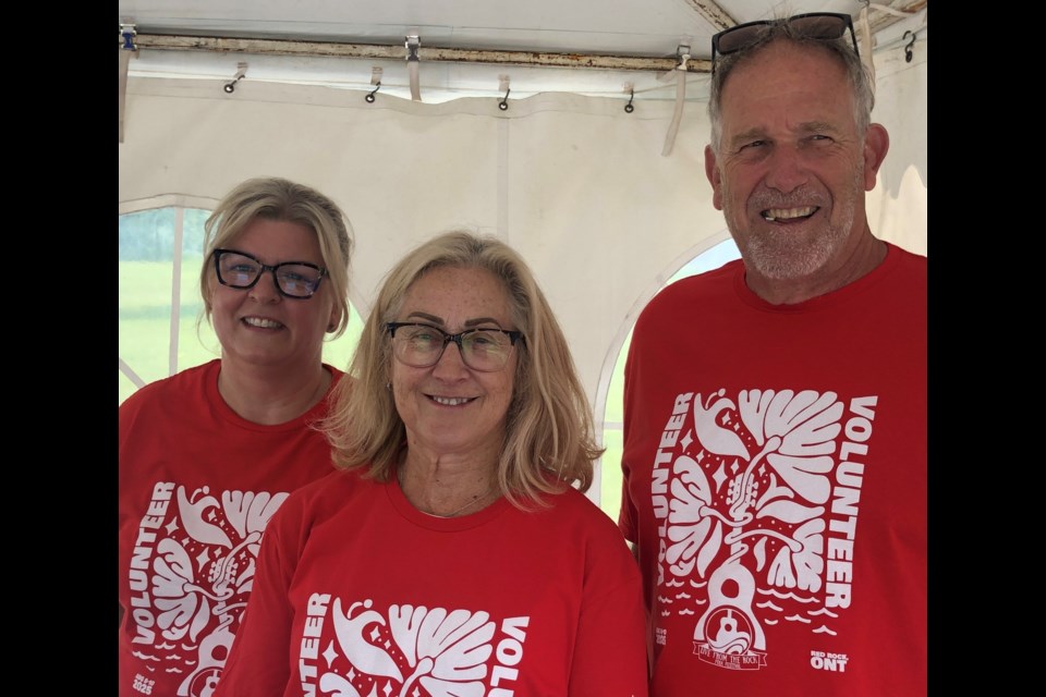 The volunteers at this year's Red Rock Folk Fest. (Submitted) 