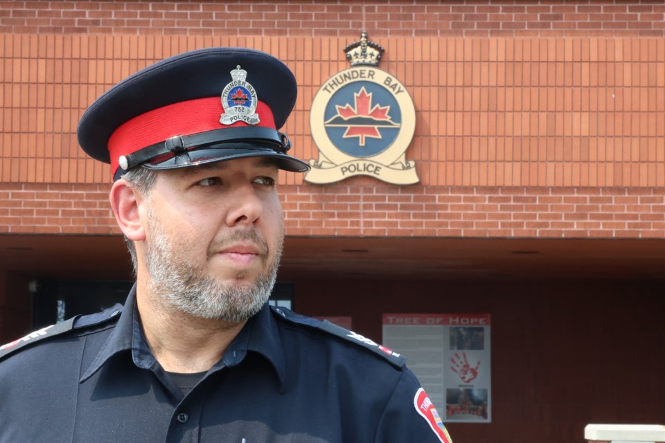 Acting Sergeant Sal Carchidi of the Thunder Bay Police Service’s Traffic Unit