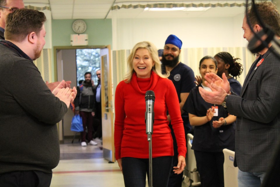 Bonnie Crombie was in Thunder Bay on Feb 7, 2025