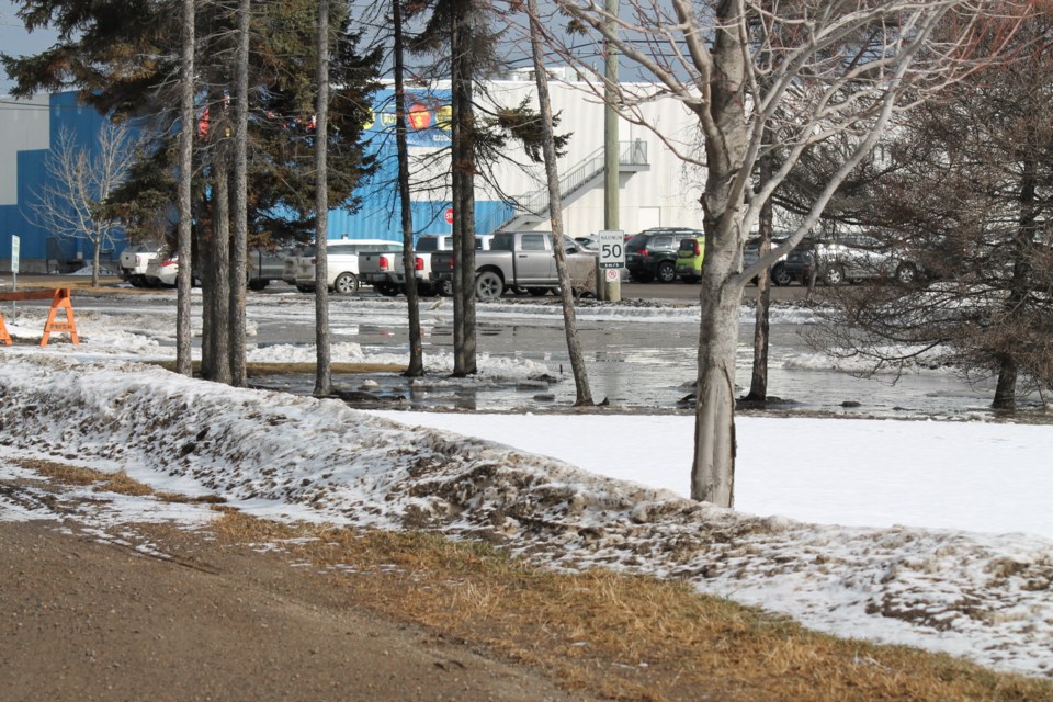 Flooding in the Carrick Street area on Feb. 26, 2025.
