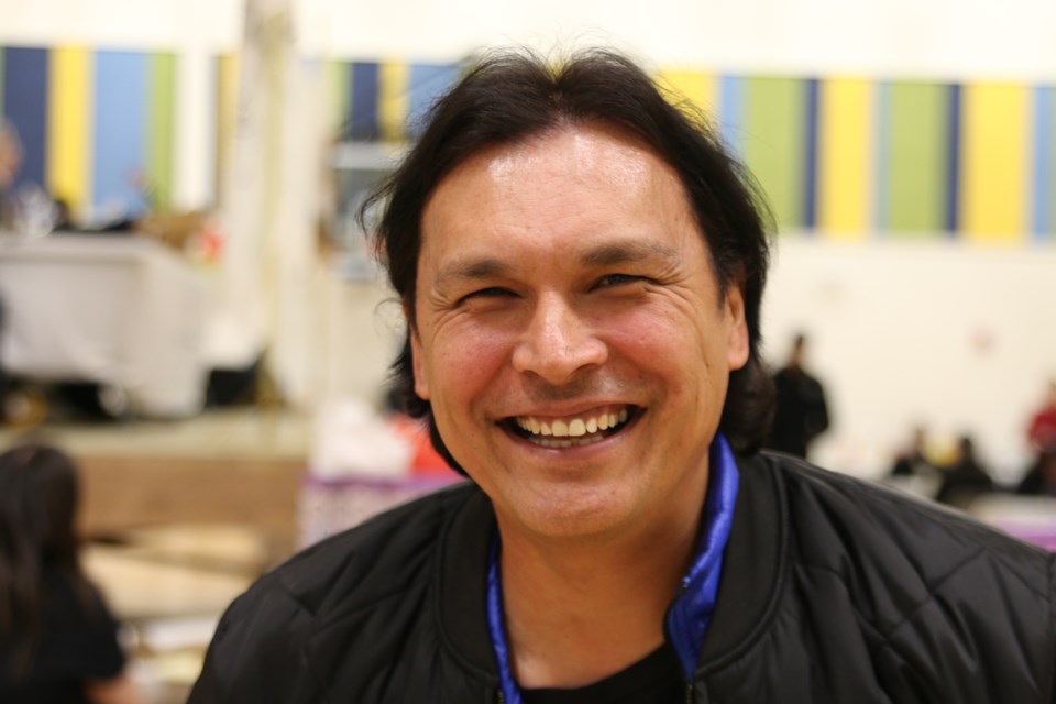 Adam Beach visits Poplar Hill First Nation to celebrate the community connecting to the provincial power grid and announce the opening of his film school for Northern Indigenous communities next year on Jan. 29.