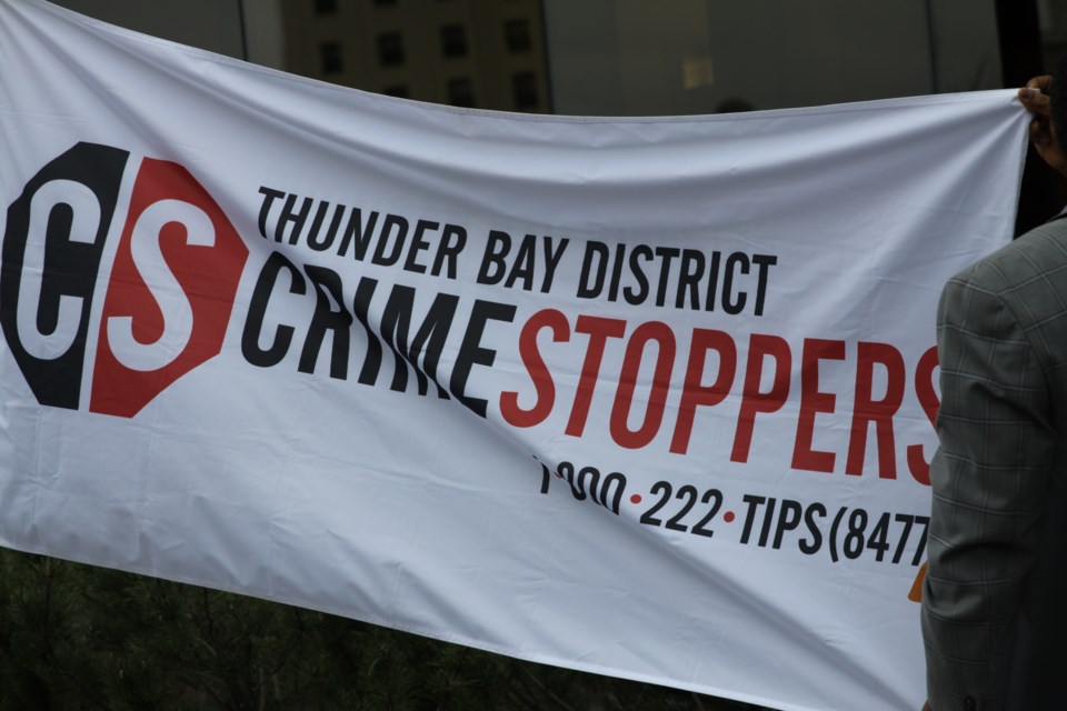 Thunder Bay District Crime Stoppers flag