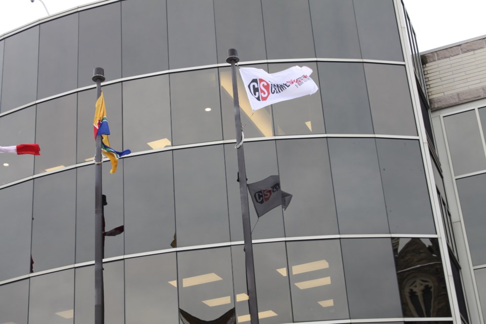 Thunder Bay District Crime Stoppers flag