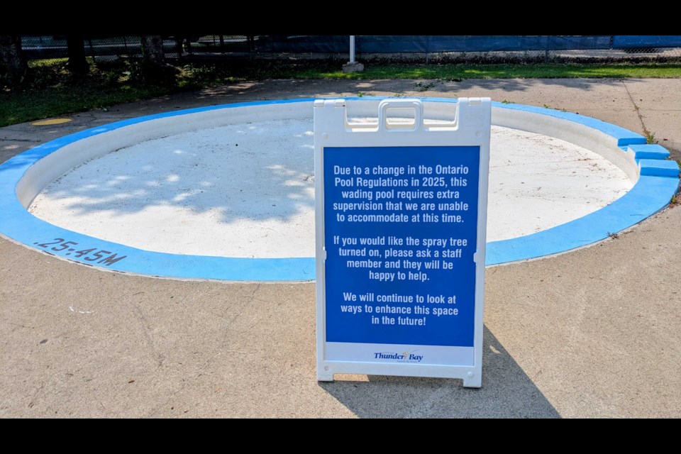 New provincial regulations force the city to shut down the wading pool at Art Widnall Pool (July 29, 2025)